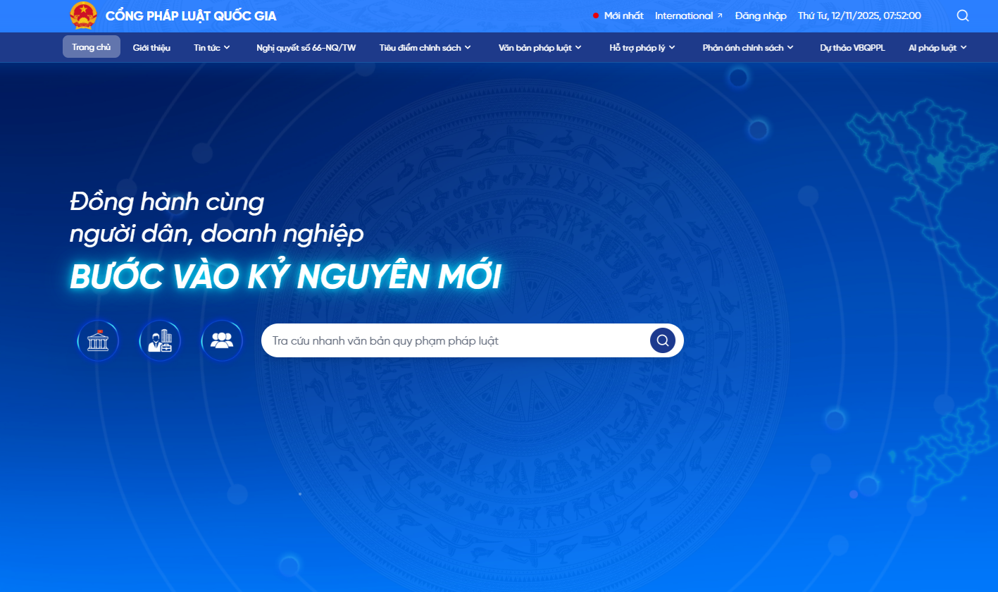 Bộ Tư pháp ra mắt Cổng Pháp luật quốc gia