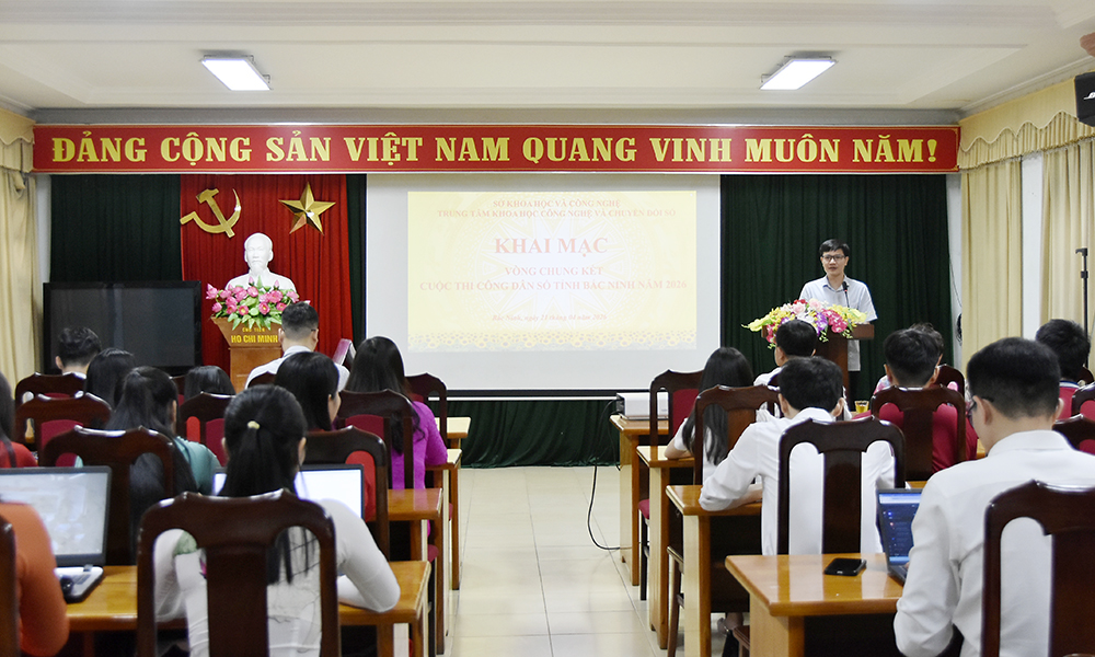 Sôi nổi thi thuyết trình tại vòng Chung kết cuộc thi công dân số tỉnh Bắc Ninh