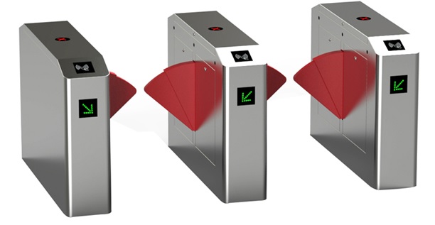 Flap Barrier tự động mở cửa bằng thẻ RFID