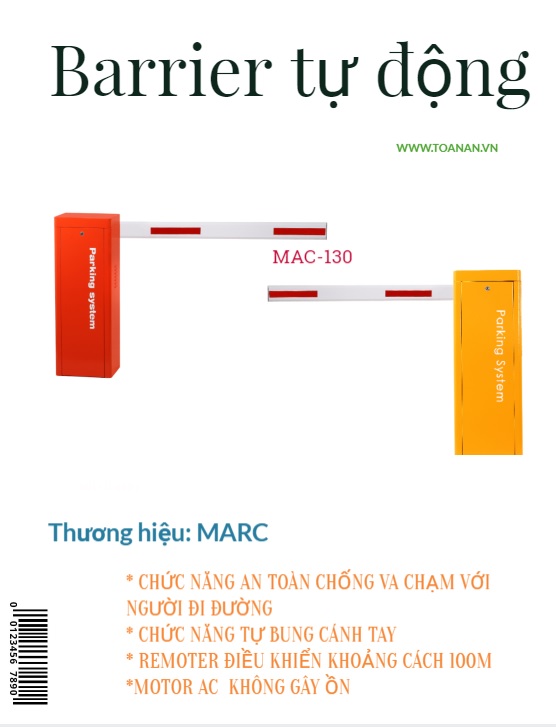 Barrier tự động MAC -130 Đài Loan