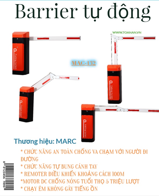 Barrier tự động MAC-132 - Đài Loan
