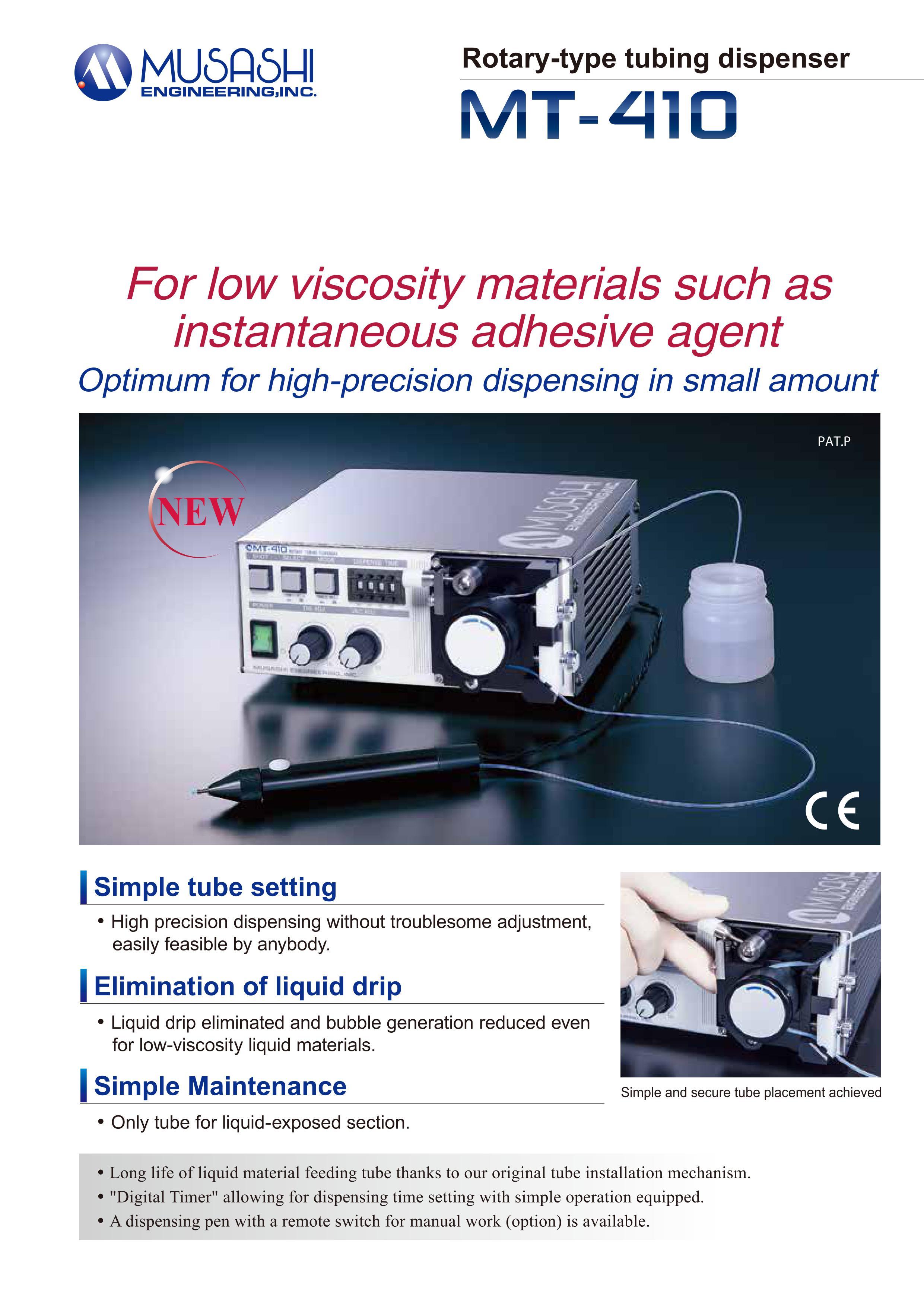 Máy khống chế chất lỏng MT-410 Musashi Nhật Bản