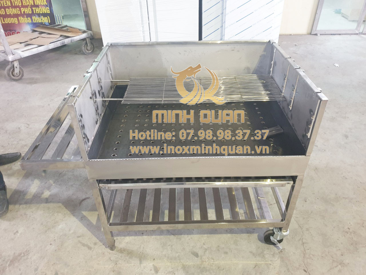 Bếp nướng than hoa ngoài trời