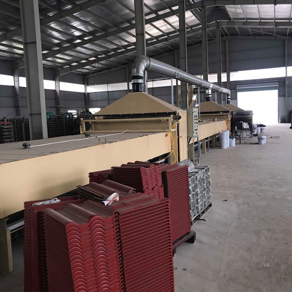 Dây chuyền máy sơn ngói xi măng 20M