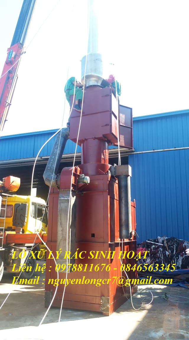 Lò đốt chất thải rắn sinh hoạt công suất 400-600 kg/ giờ