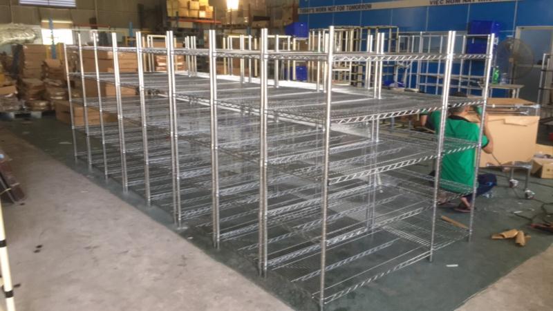 Xe đẩy lưới inox/ thép mạ crom