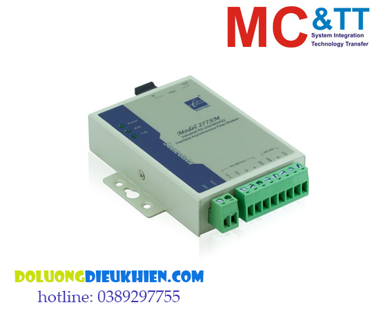 MODEL277: Bộ chuyển đổi quang điện 1 cổng RS-232/485/422 sang quang 3onedata
