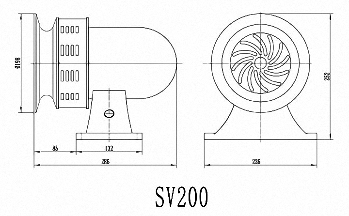 Còi hú báo động cho xe ưu tiên LK-SV200