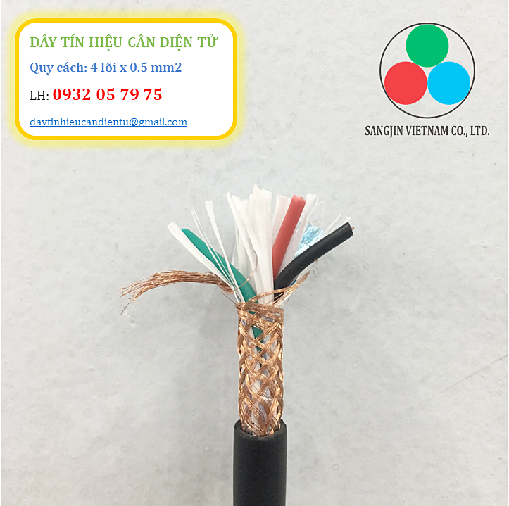 Dây tín hiệu cân điện tử 4 x 0.5 mm2