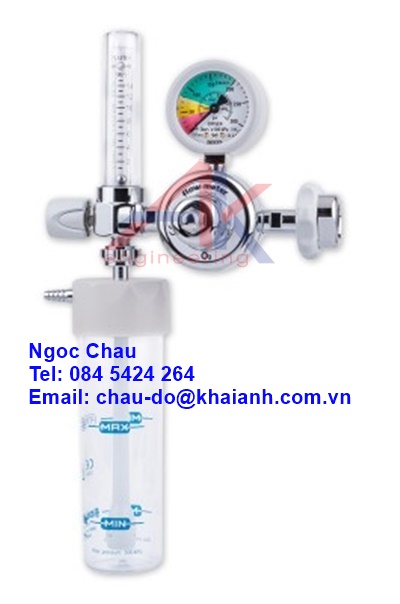 Bộ điều chỉnh áp suất hút FM kèm bình làm ẩm oxy y tế