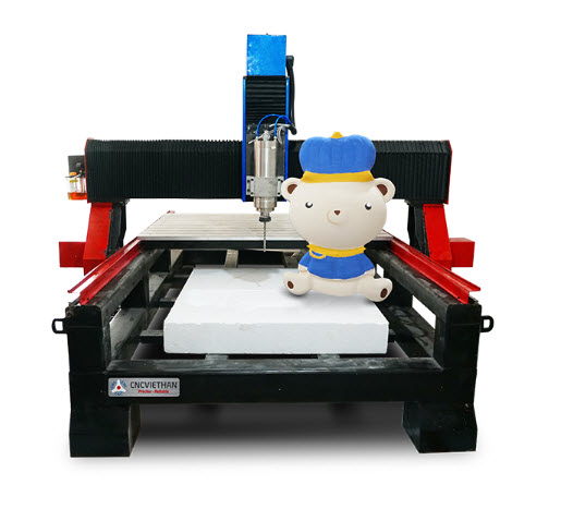 Máy cắt xốp CNC, cắt Alu, đục khắc xốp 3D, tạo hình trang trí VHCX1625-1
