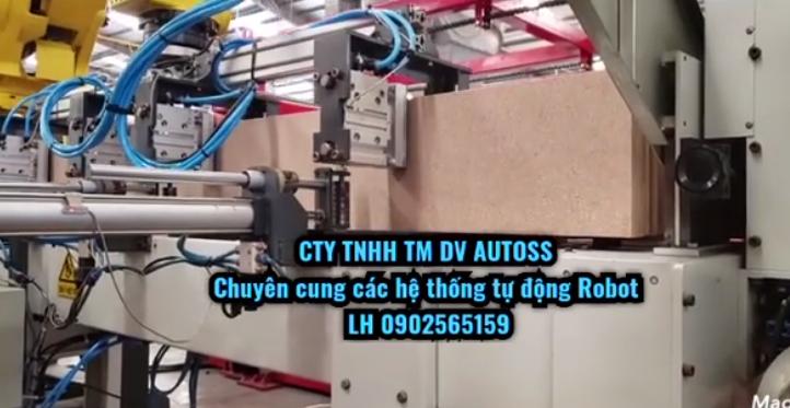 Hệ thống robot gắp gỗ