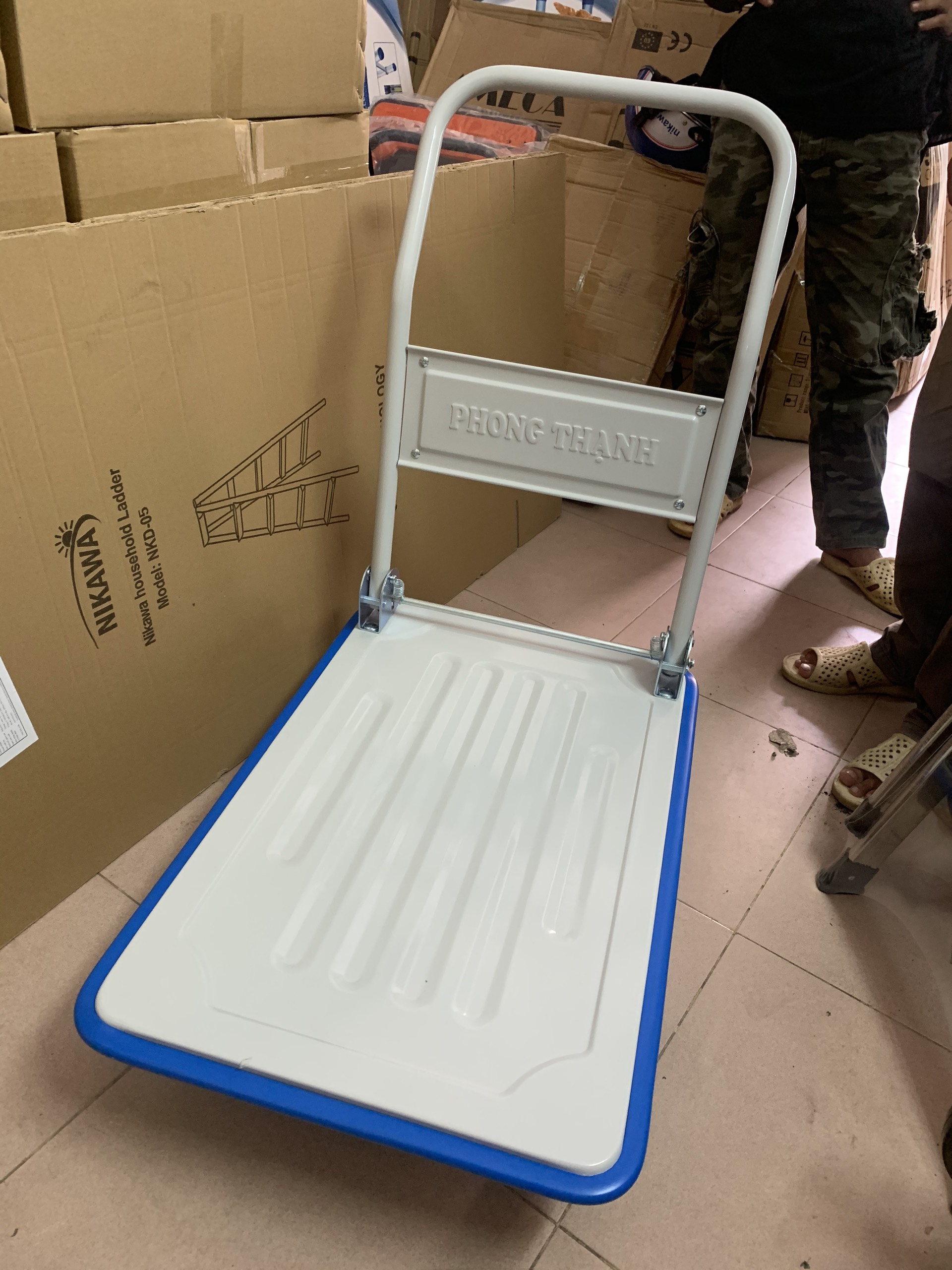 Xe đẩy 4 bánh Phong Thạnh XTB100DG tải trọng 200Kg