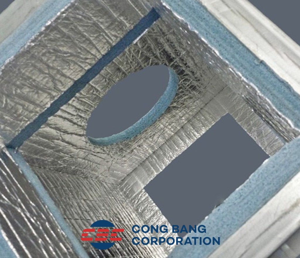 Thermobreak- vật liệu cách nhiệt, cách âm trong hệ thống HVAC có sẵn nhôm và keo