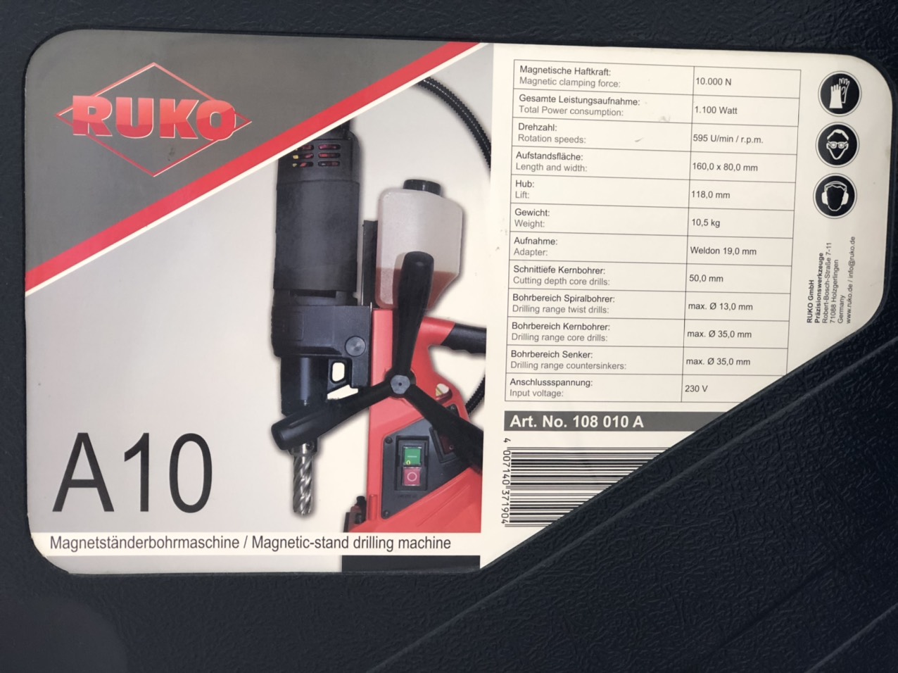 Máy khoan từ Ruko A10