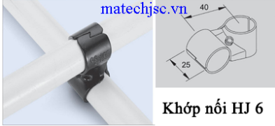 Khớp nối HJ 6 dùng cho ống phi 27, 28