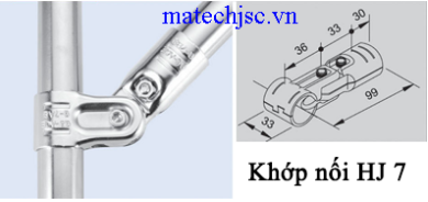 Khớp nối HJ 7 dùng cho ống phi 27, 28