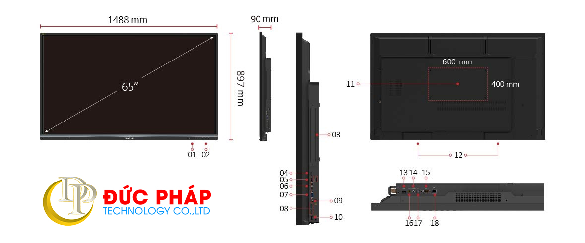Màn hình tương tác thông minh ViewSonic IFP7550-2