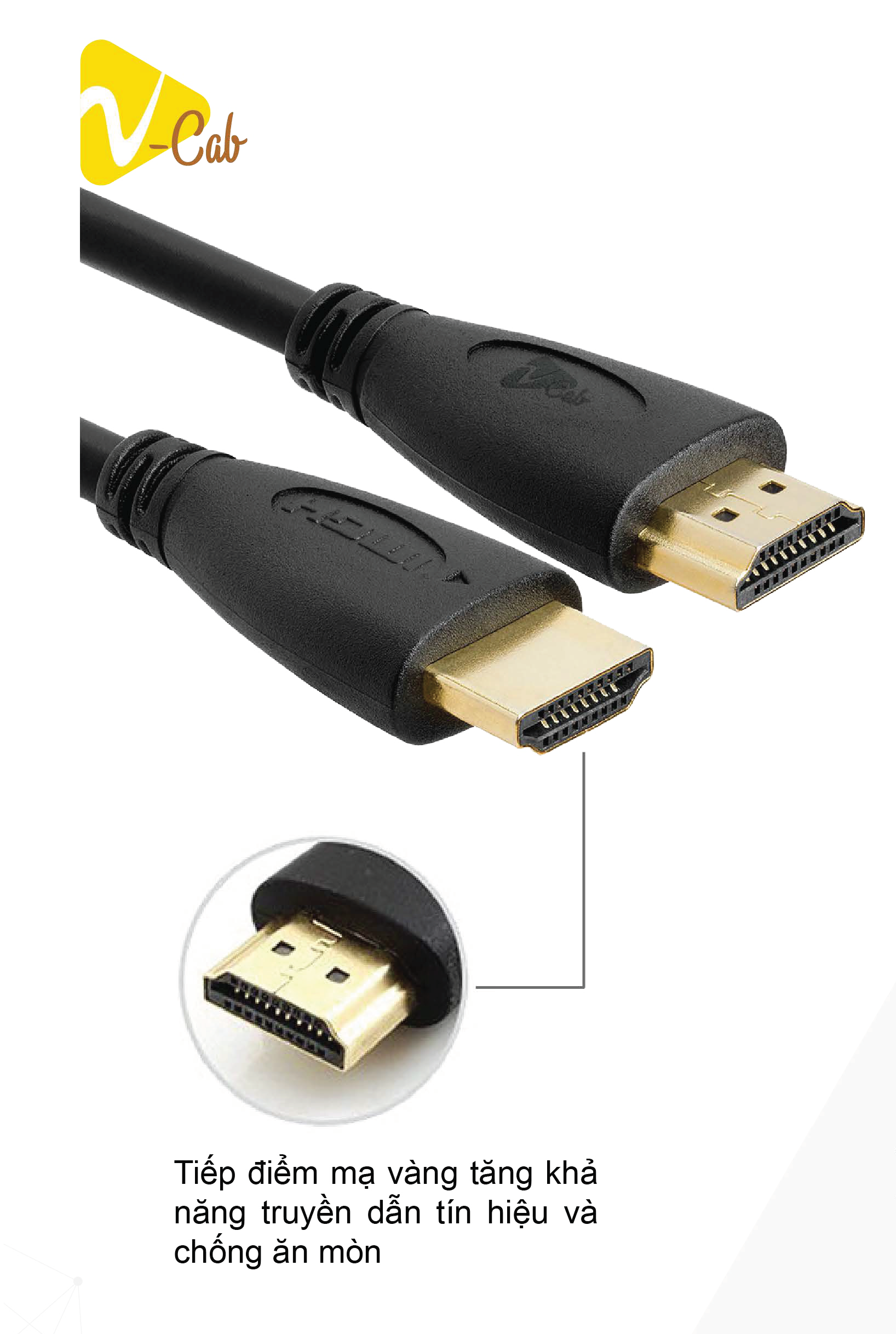 Cáp HDMI 1,5m tốc độ cao 28AWG V-CAB HDMI1.5A