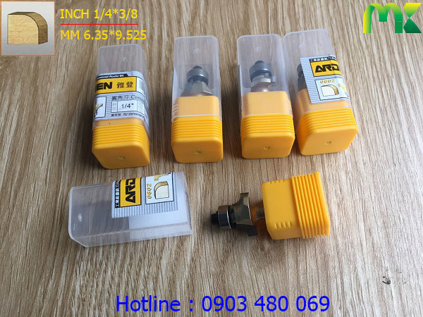 Mũi tròn góc ARDEN 1/4*3/8 0602 cốt 6.35mm