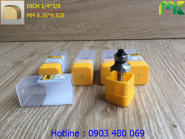 Mũi tròn góc ARDEN 1/4*3/8 0602 cốt 6.35mm