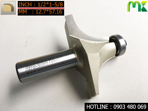 Mũi router bo cạnh 1/2*1*5/8 0602 Cốt 12.7mm