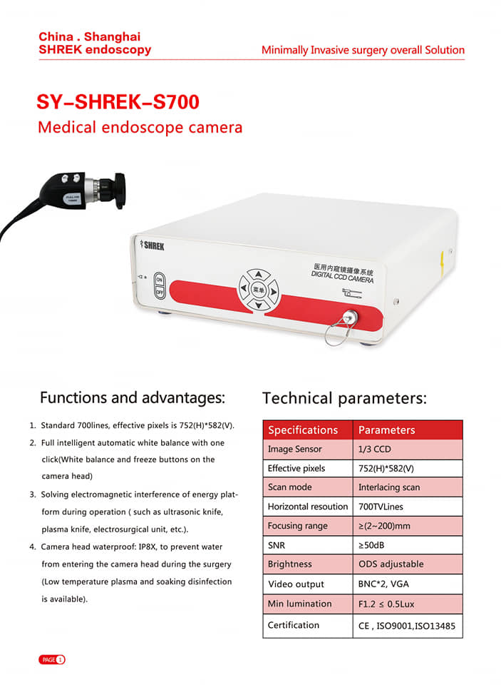 Máy nội soi tai mũi họng SY-SHREK-S700