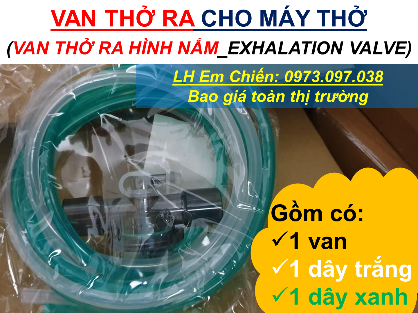 Van thở ra cho máy thở (EXHALATION VALVE)