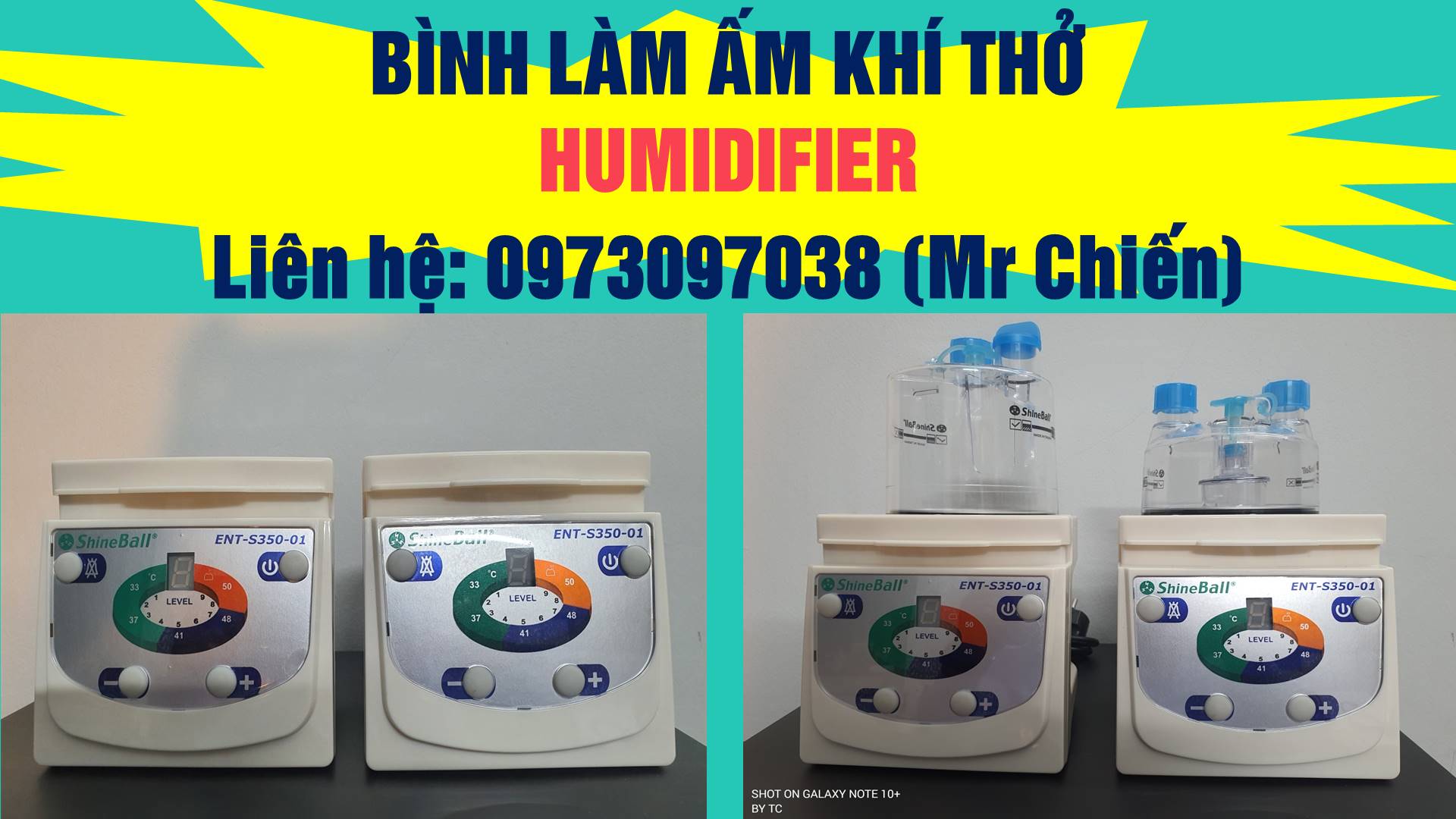 Bình làm ấm khí thở