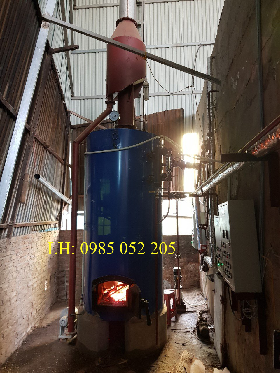 Nồi hơi đốt than, củi kiểu đứng