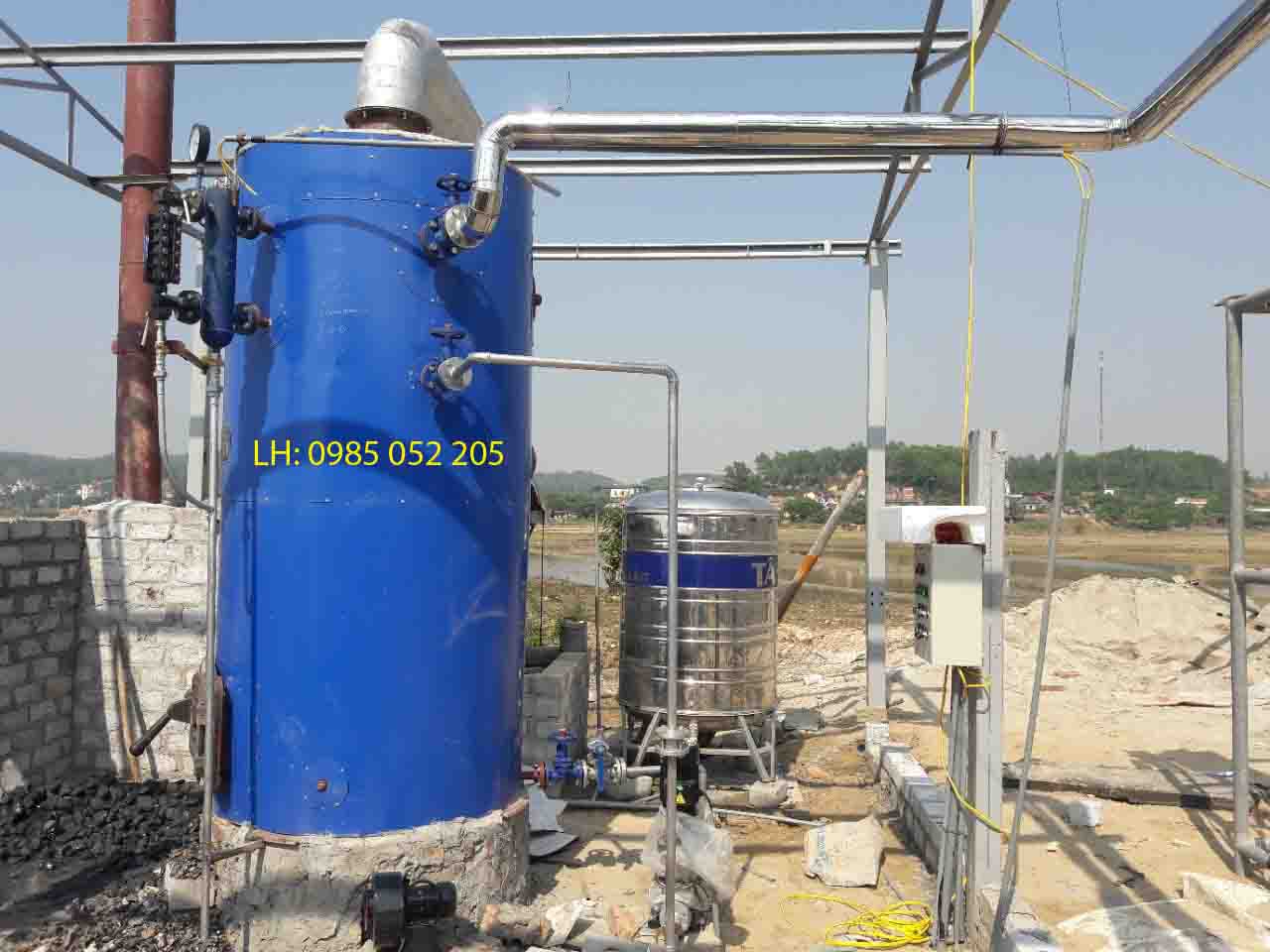 Nồi hơi đốt than, củi kiểu đứng