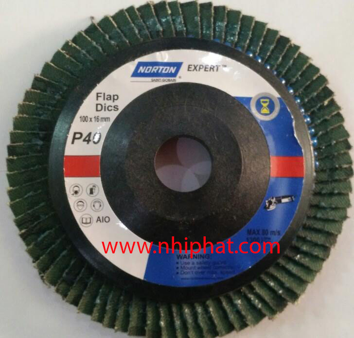 Nhám xếp Norton P40 100x16 mm