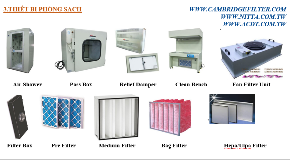 Thiết bị phòng sạch DEVISER và NITTA