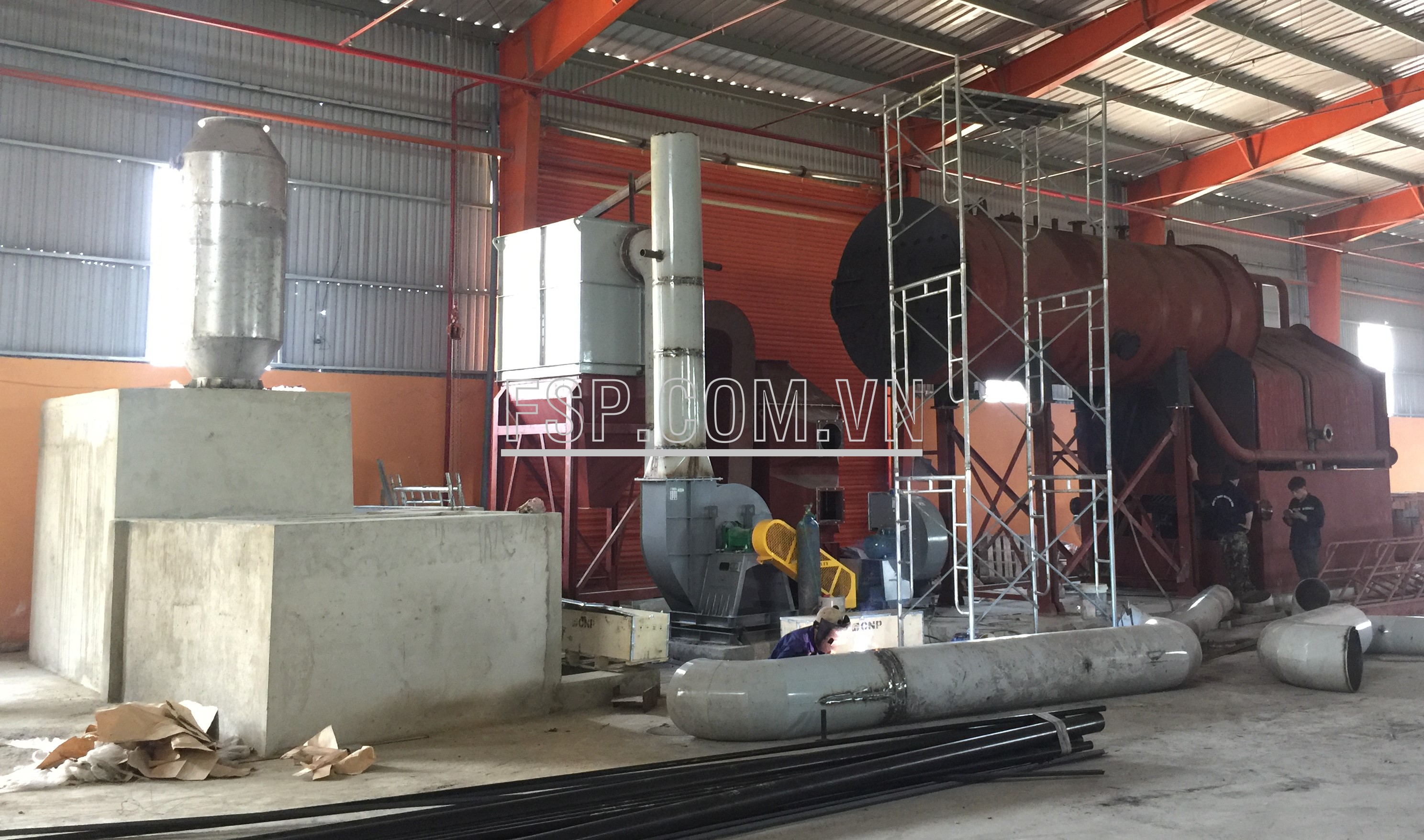 Nồi hơi đốt củi 