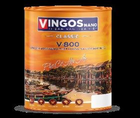 Sơn siêu bóng ngoại thất UV Vingos nano V-800