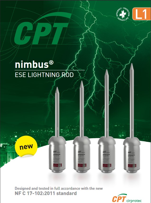 Kim thu sét phát tia tiền đạo (ESE) NIMBUS-CIRPROTECT