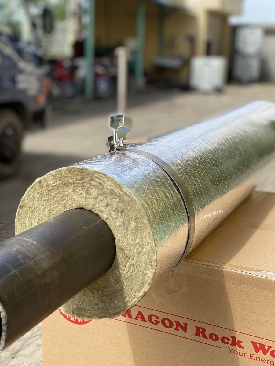 Bông khoáng Rockwool dạng ống