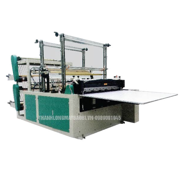 Máy chế túi cắt lạnh dán nóng 2 lớp hoàn toàn tự động
