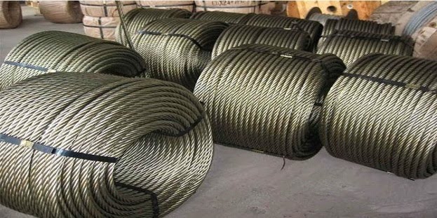 Cáp thép 6*37 IWRC lụa dầu Hàn Quốc