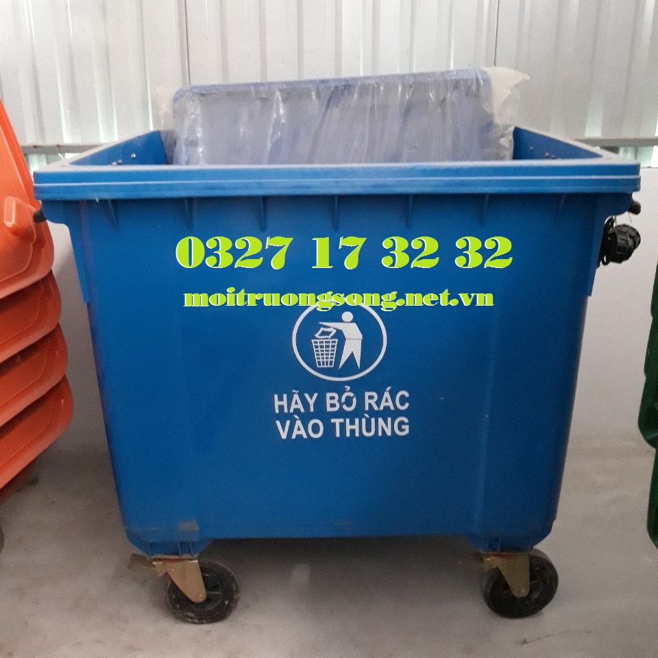 Xe thu gom rác 660 lít MKC