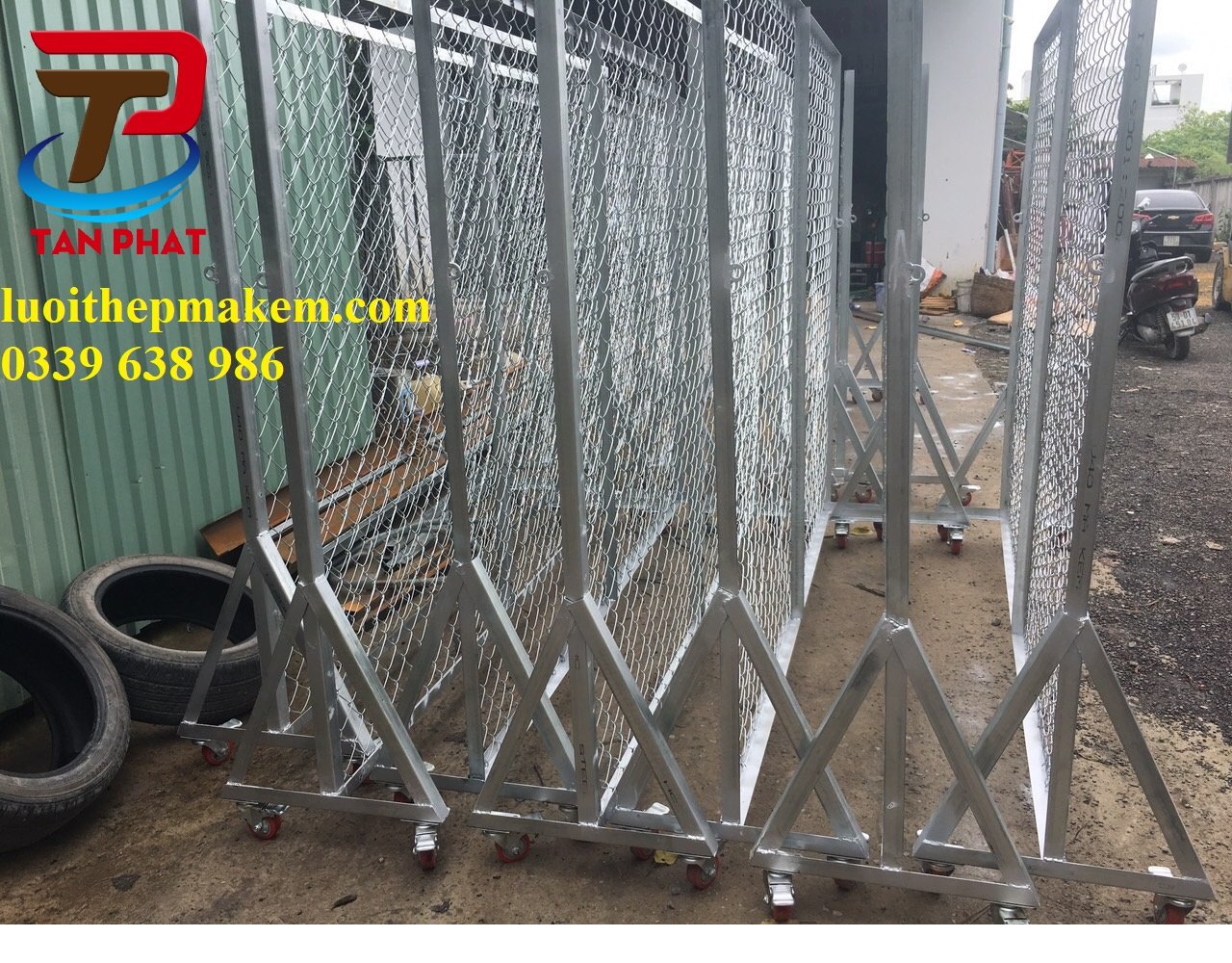 Hàng rào di động lưới B40 mạ kẽm