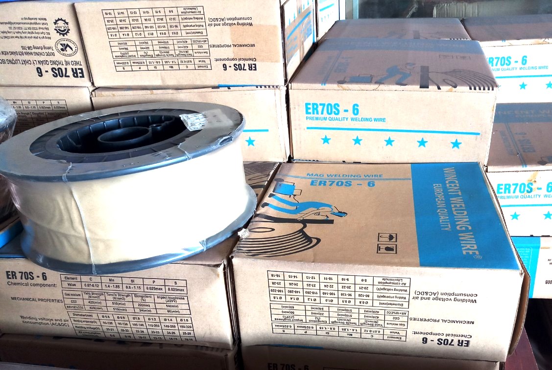 Dây hàn không lõi thuốc MIG 0.8mm và 1.2mm- 5kg/ cuộn