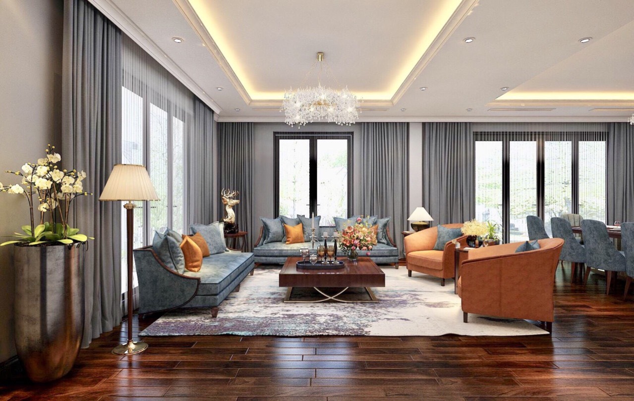 Thiết kế thi công nội thất trọn gói biệt thự Vinhomes