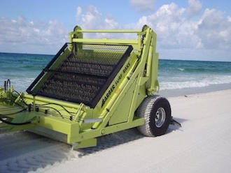 Xe cào rác bãi biển 