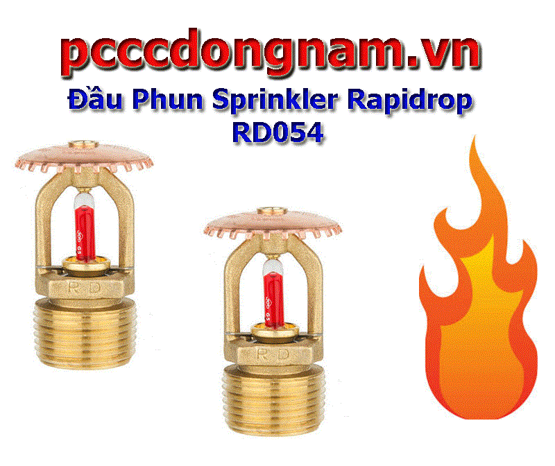 Đầu phun Rapidrop hướng lên phản ứng tiêu chuẩn RD054