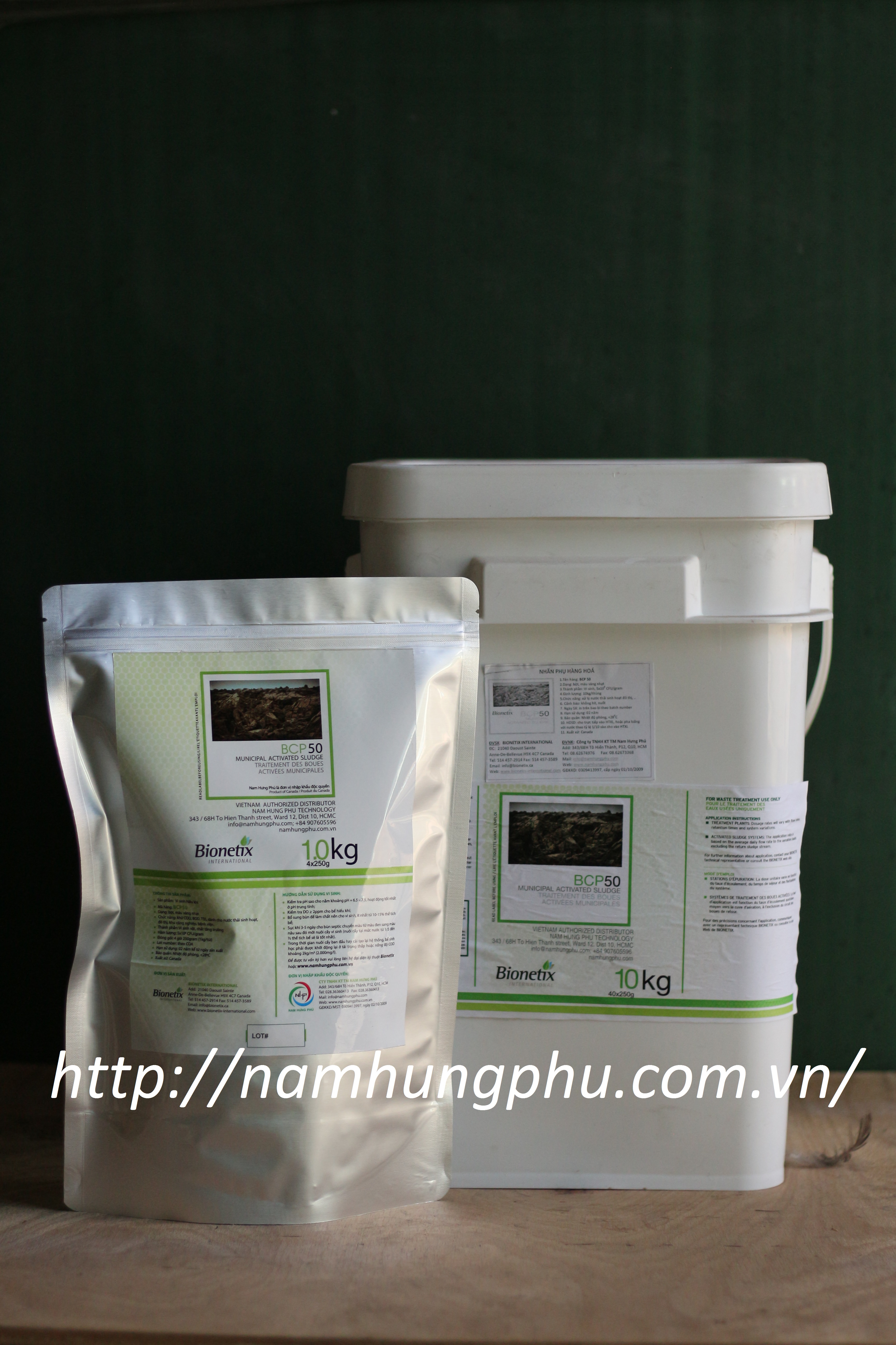 Men vi sinh xử lý nước thải sinh hoạt, đô thị BCP50