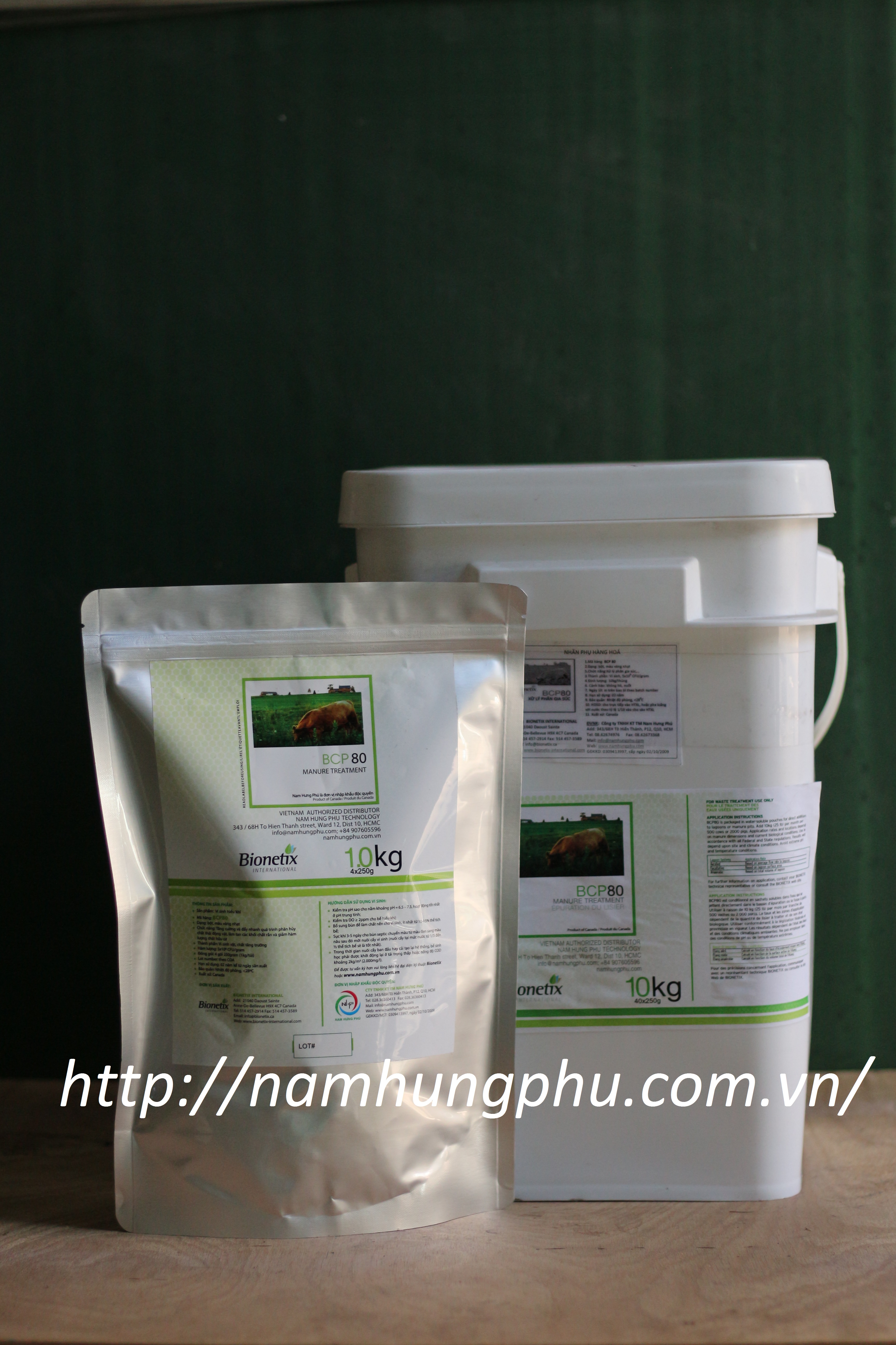 Men vi sinh xử lý nước thải cho trang trại chăn nuôi BCP80 (Bionetix)