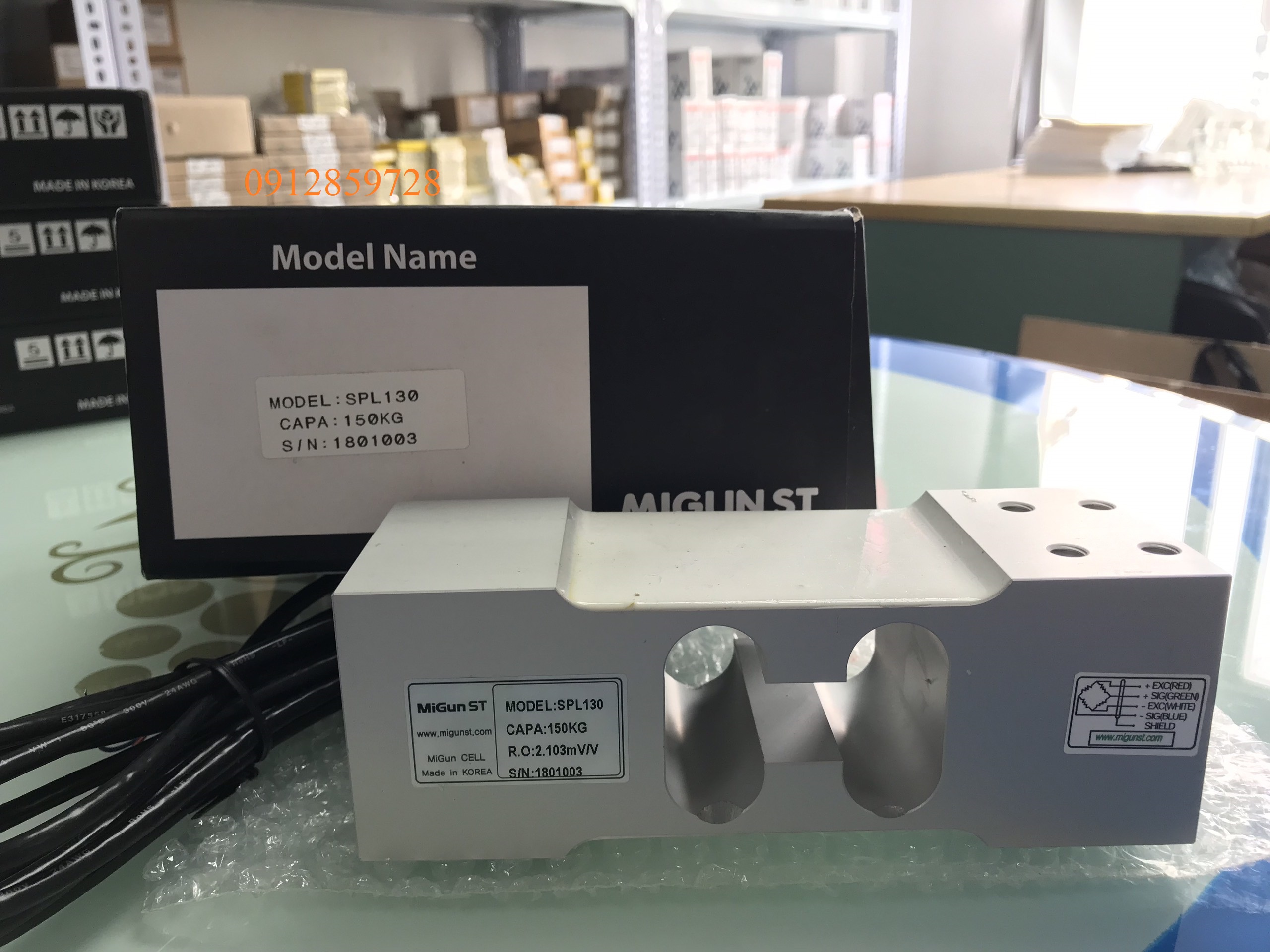 Load cell uốn SPL130-150KG, xuất xứ Migun - Hàn Quốc