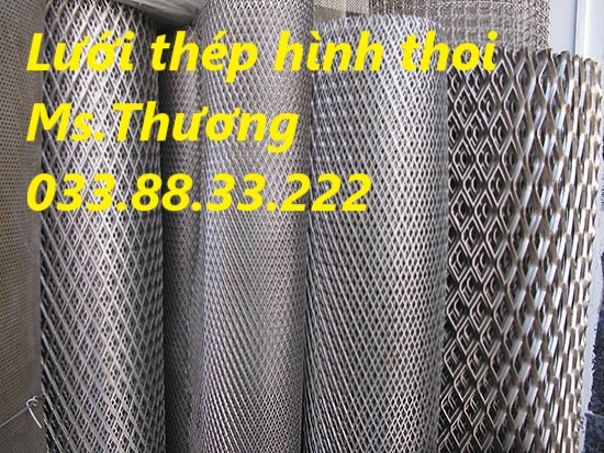 Lưới thép hình thoi D3 A38x76mm khổ 1mx10m