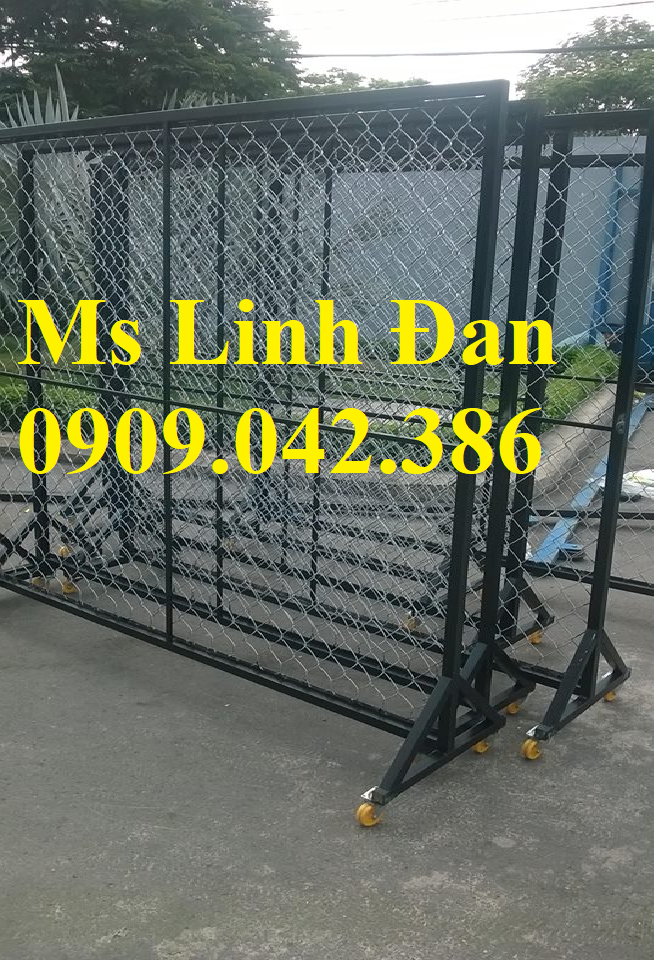 Lưới thép hàng rào di động có bánh xe